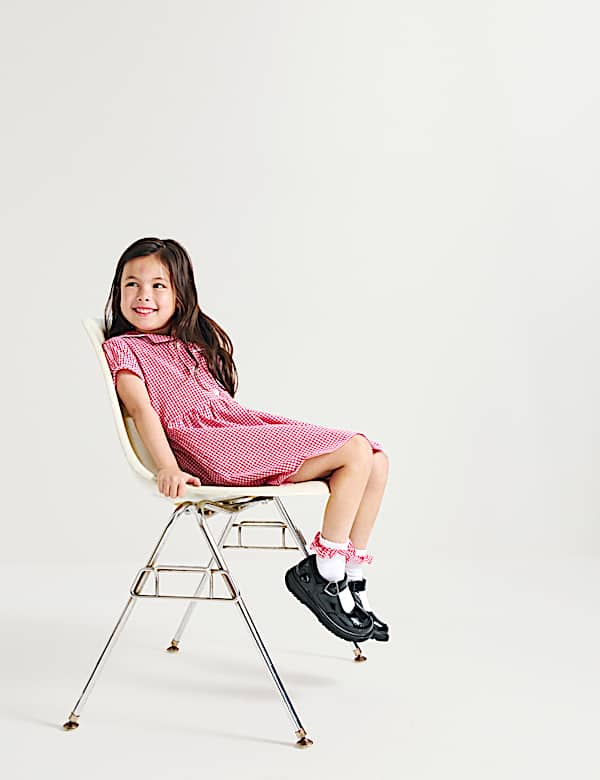 2er-Pack Gingham-Kleider mit hohem Baumwollanteil (2&ndash;14 Jahre) - AT