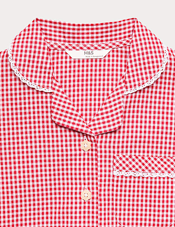 2er-Pack Gingham-Kleider mit hohem Baumwollanteil (2&ndash;14 Jahre) - AT