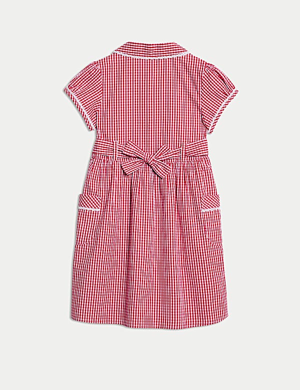 Pure Cotton Gingham School Dress (2-14 Yrs) - US