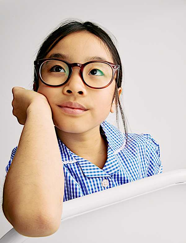 Pure Cotton Gingham School Dress (2-14 Yrs) - CZ