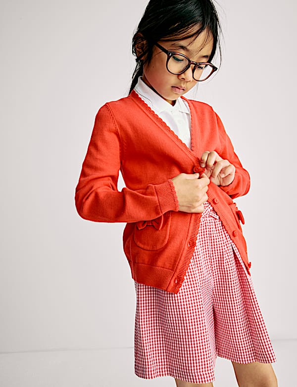 Girls' Gingham School Shorts (3-14 Yrs) - RO
