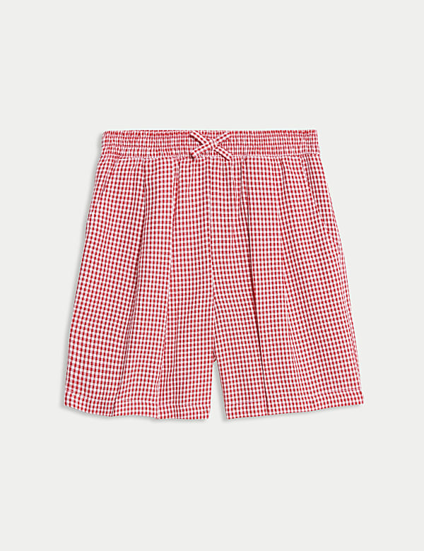 Girls' Gingham School Shorts (3-14 Yrs) - JE