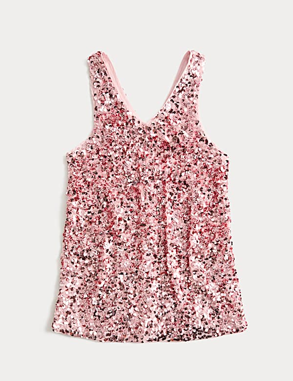 2 Piece Sequin Pinafore Outfit (2-10 Years) - MX