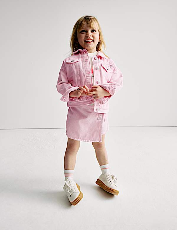 Denim Elasticated Waist Skort (2-16 Yrs) - CN