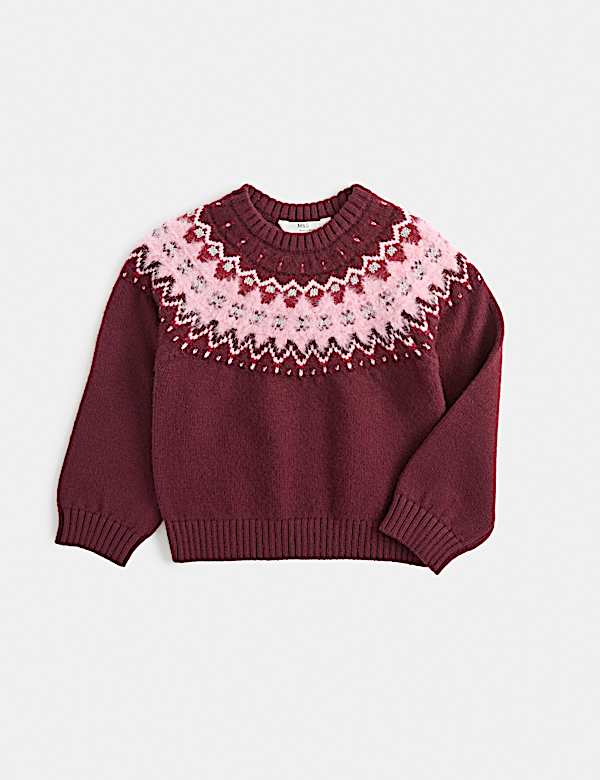 Fairisle Knitted Round Neck Jumper