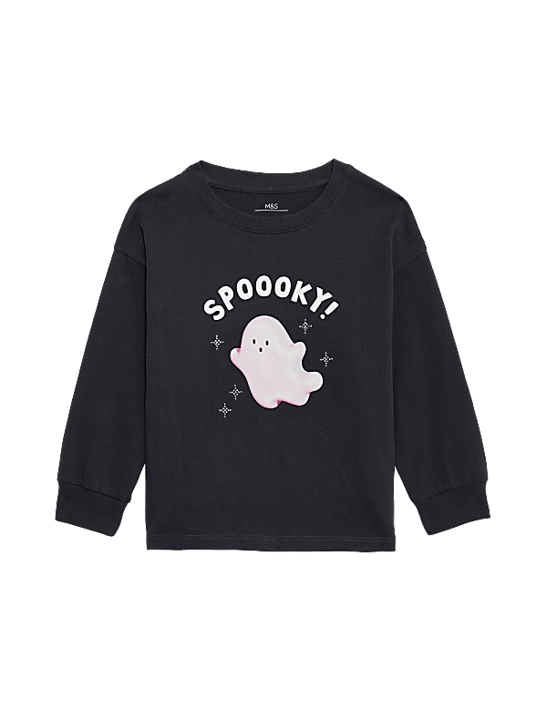 Pure Cotton Spooky Halloween Top (2-8 Yrs)