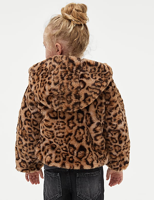 Leopard Faux Fur Jacket (2-8 Yrs)