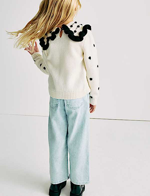 סוודר בדוגמת נקודות (2‏-10 שנים) - IL