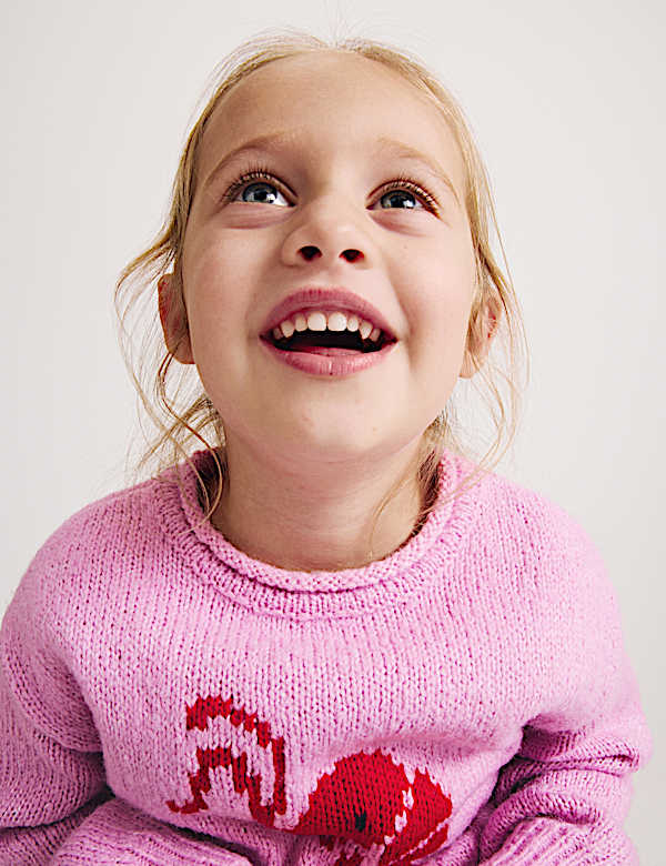 Pull en maille &agrave; motif crevette (du 2 au 10 ans) - BE