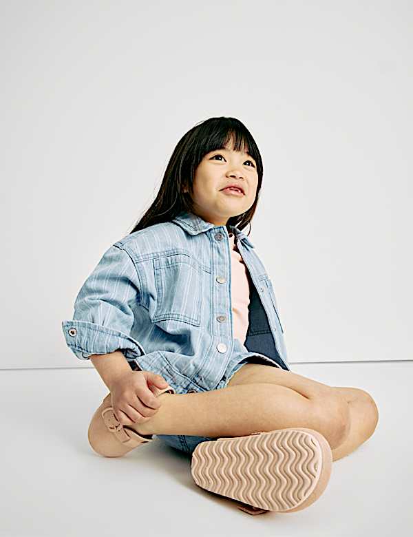 Denim Striped Elasticated Waist Skort (2-16 Yrs)