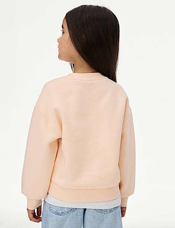 Cotton Rich Dog Graphic Sweatshirt (2-8 Yrs) - GR