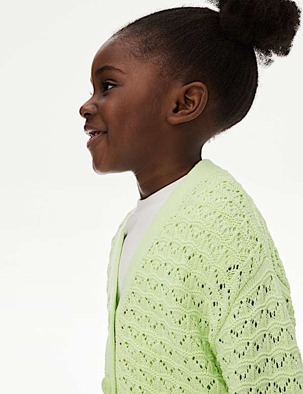 Pure Cotton Knitted Cardigan (2-8 Yrs) - HR