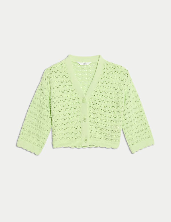 Pure Cotton Knitted Cardigan (2-8 Yrs) - HR