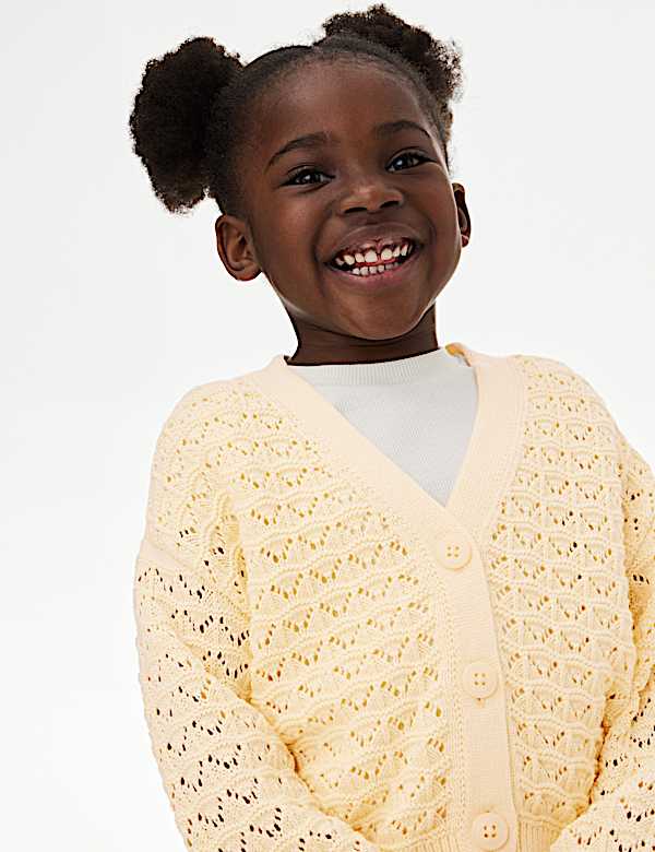 Gilet en maille 100 % coton (du 2 au 8 ans) - FR