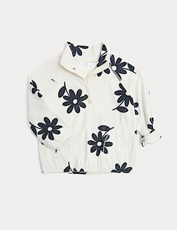 Fleece Floral Print Jumper (2-8 Yrs)