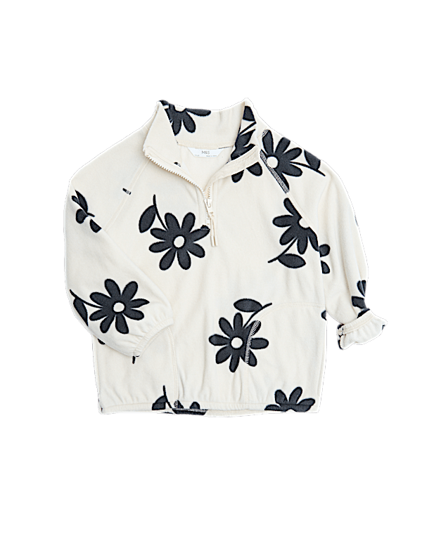 Fleece Floral Print Jumper (2-8 Yrs)