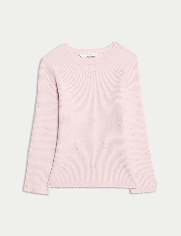 Heart Knitted Top (2-8 Yrs) - CN
