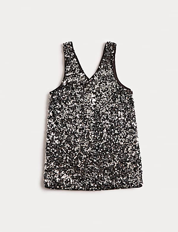 2pc Sequin Pinny Outfit (2-10 Yrs) - BN