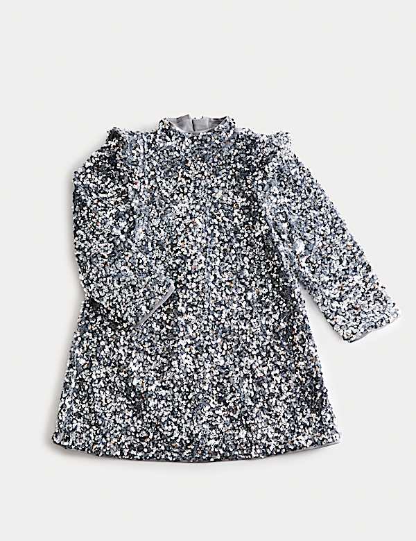Velour Sequin Prom Dress (2-8 Yrs) - PT