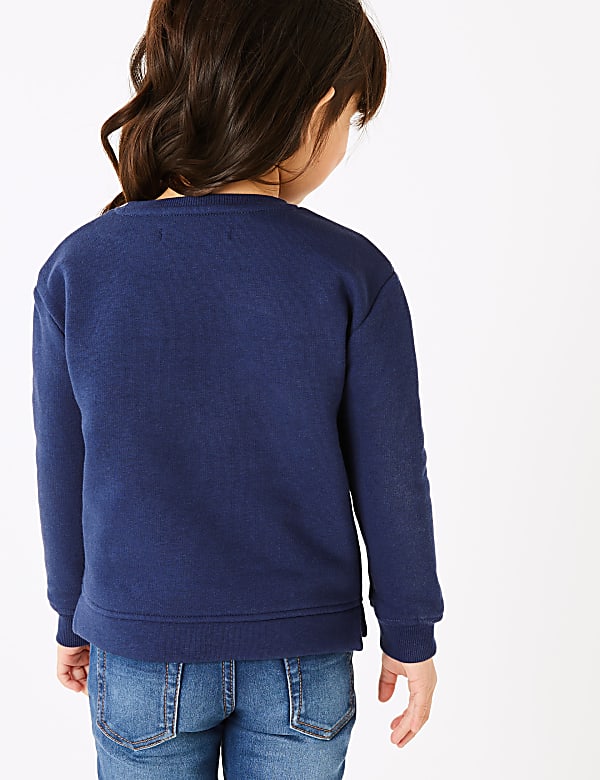 Cotton Slogan Sweatshirt (2-7 Yrs)