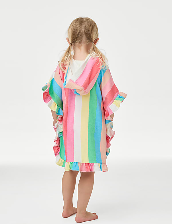 Cotton Rich Rainbow Towelling Poncho (2-8 Yrs) - ID