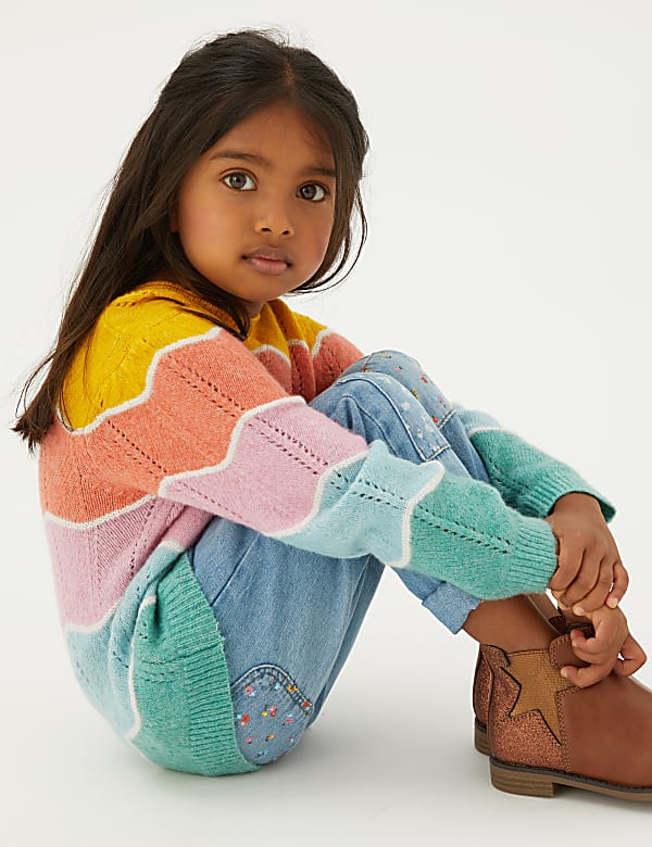Knitted Striped Jumper (2-7 Yrs)