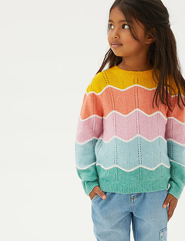 Knitted Striped Jumper (2-7 Yrs)
