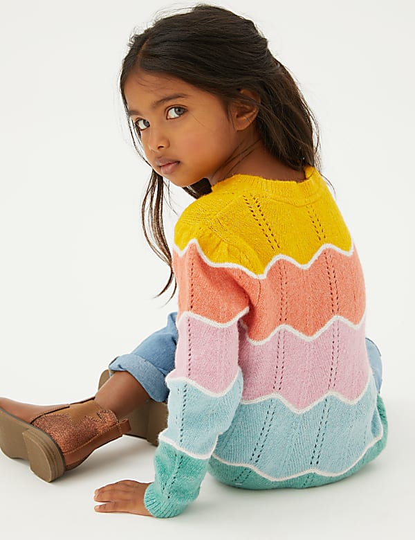 Knitted Striped Jumper (2-7 Yrs)