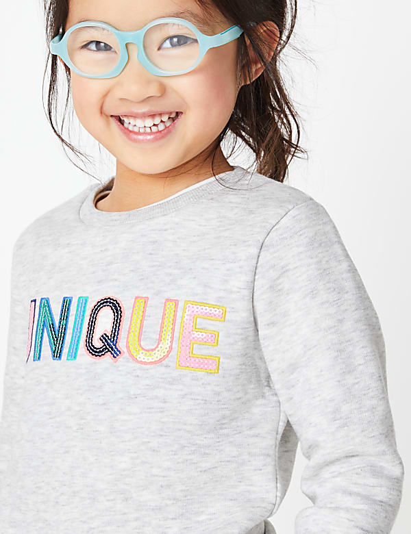 Be Unique Slogan Sweatshirt (2-7 Years)