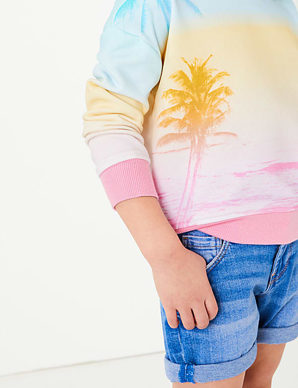 Cotton Rich Sunset Photographic Sweatshirt (2-7 Yrs)