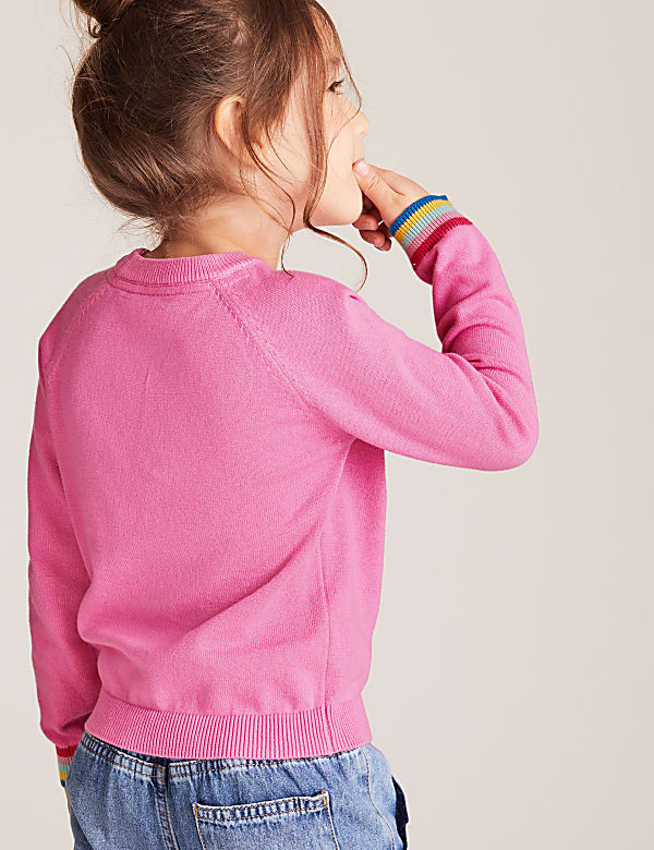 Sparkly rainbow jumper top