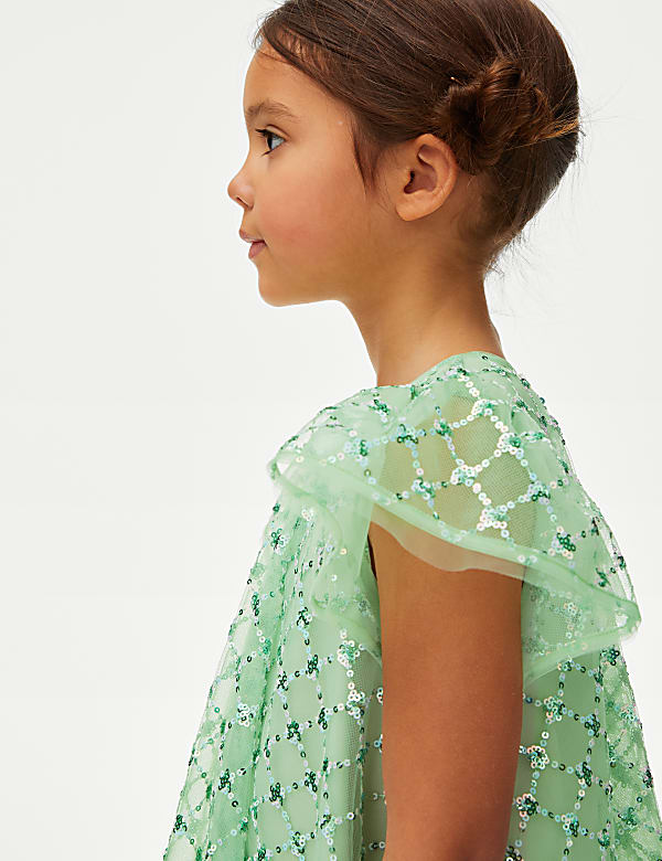 Mesh Sequin Dress (2-7 Yrs)