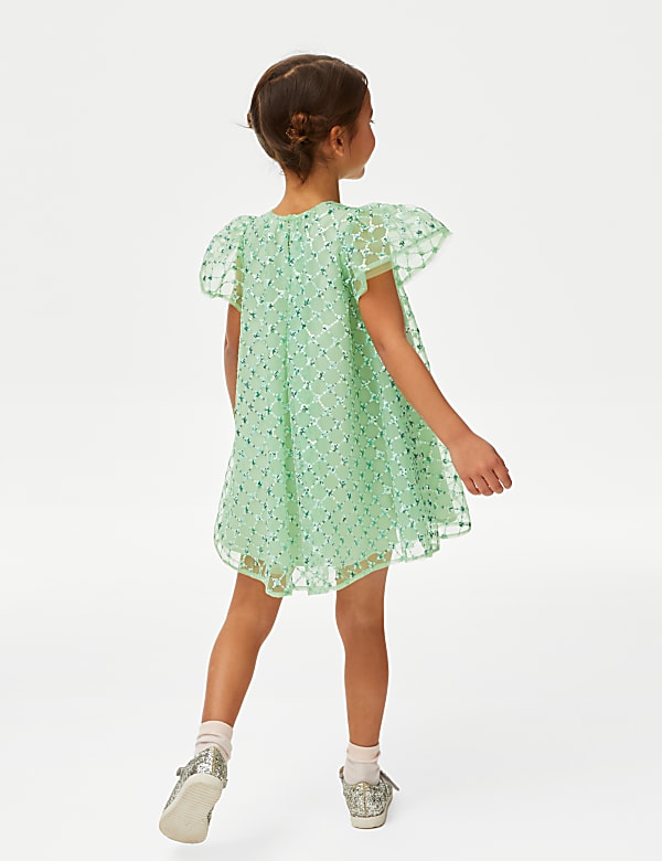 Mesh Sequin Dress (2-7 Yrs)