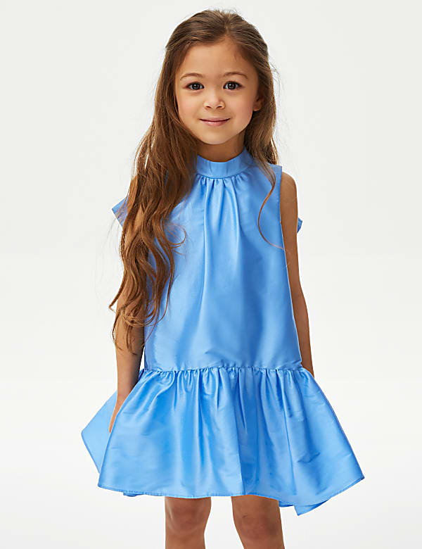 Organza Bow Dress (2-7 Yrs)