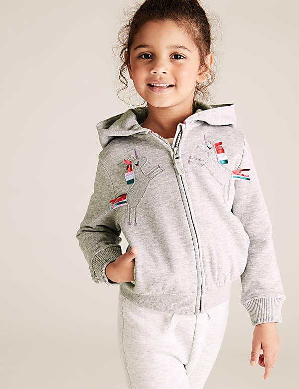Cotton Unicorn Hoodie (2-7 Yrs)