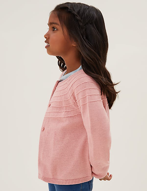 Pure Cotton Knitted Cardigan (2-7 Yrs)