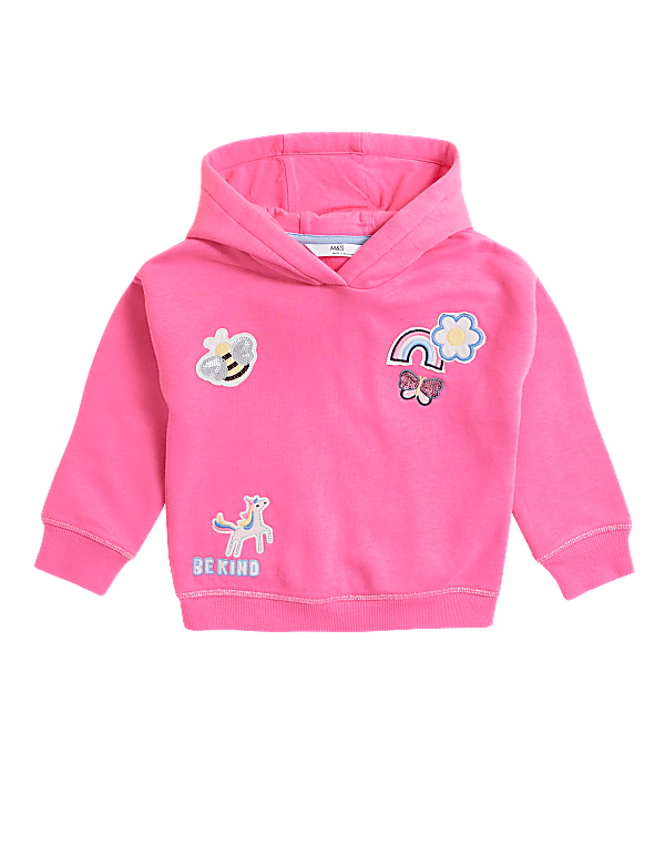 Cotton Rich Unicorn Hoodie (2-7 Yrs)