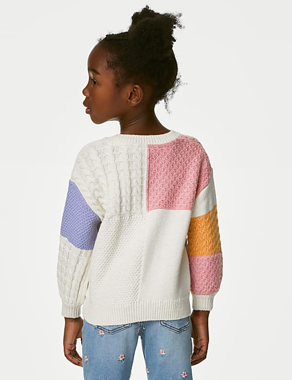Cotton Rich Patchwork Jumper (2-8 Yrs)