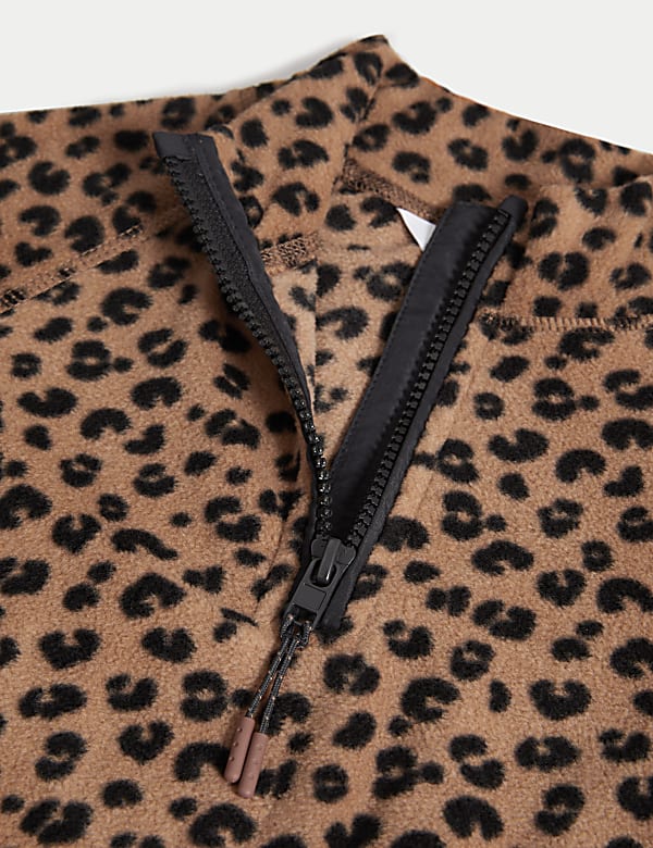 Animal Print Half Zip Fleece (2-8 Yrs)