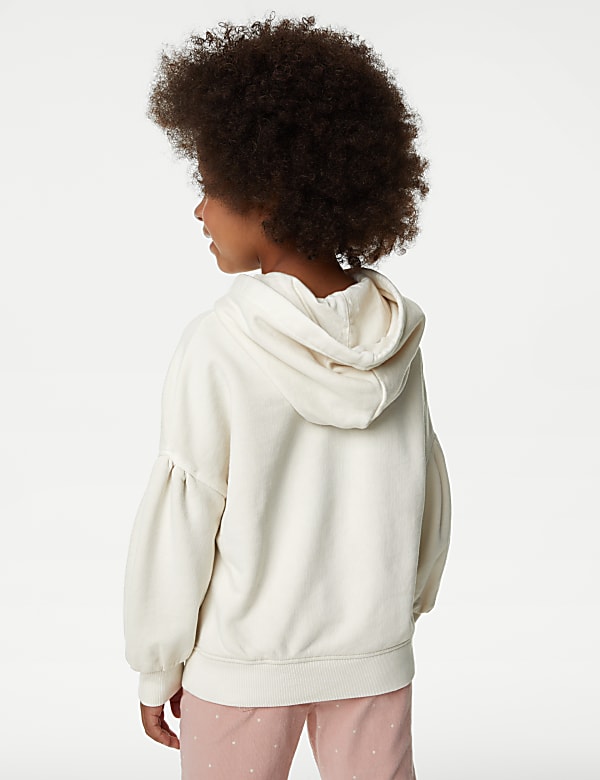 Cotton Rich Squirrel Embroidered Hoodie (2-8 Yrs)