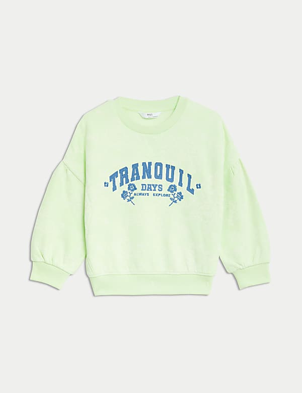 Sudadera con diseño teñido de algodón (2-8 años) - US