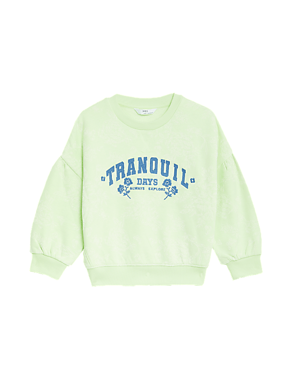 Cotton Rich Tie Dye Sweatshirt (2-8 Yrs)