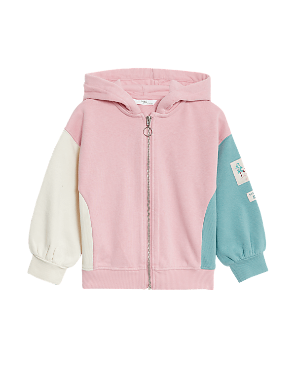 Cotton Rich Zip Hoodie (2-8 Yrs)