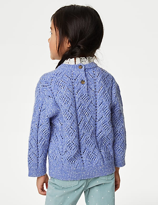 Knitted Frill Neck Jumper (2-8 Yrs)