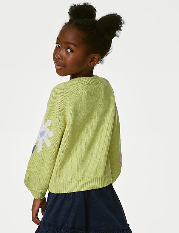 Floral Knitted Jumper (2-8 Yrs)