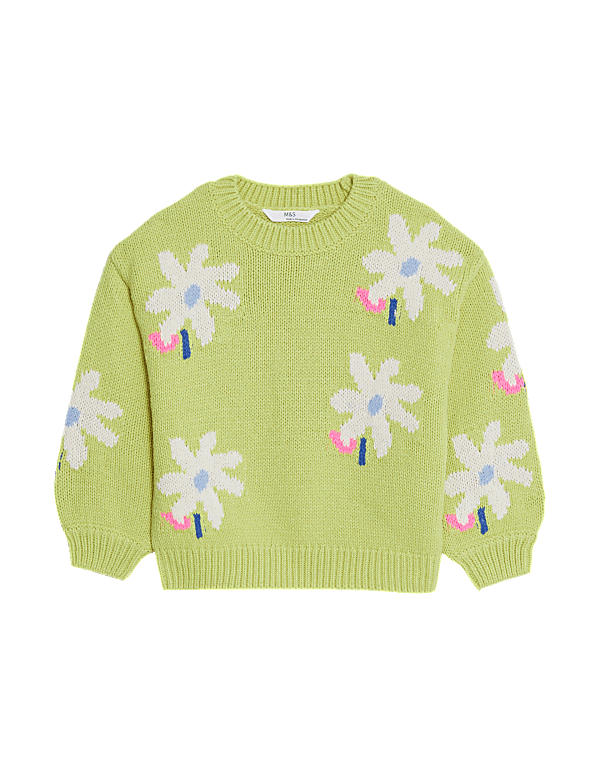Floral Knitted Jumper (2-8 Yrs)