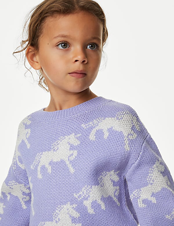 Unicorn Knitted Jumper (2-8 Yrs) - JE