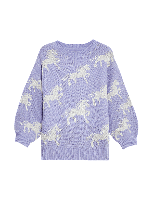 Unicorn Knitted Jumper (2-8 Yrs)