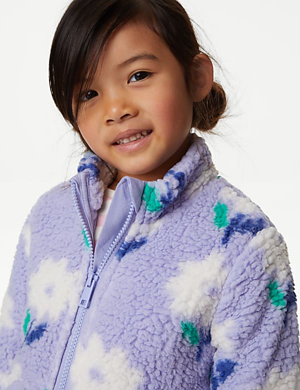 Borg Floral Jacket (2-8 Yrs)
