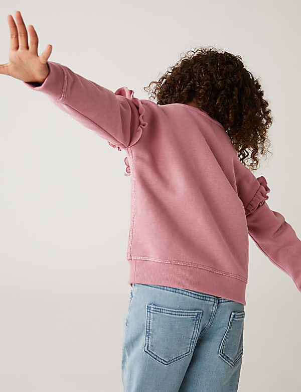 Cotton Rich Butterfly Sweatshirt (2-7 Yrs)